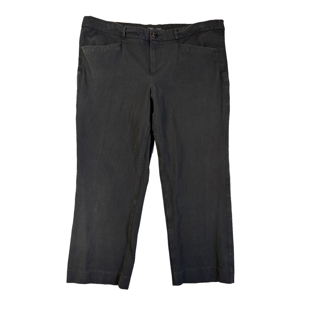 Banana Republic Women's 14 Black Twill Capris Resort Travel Casual Everyday